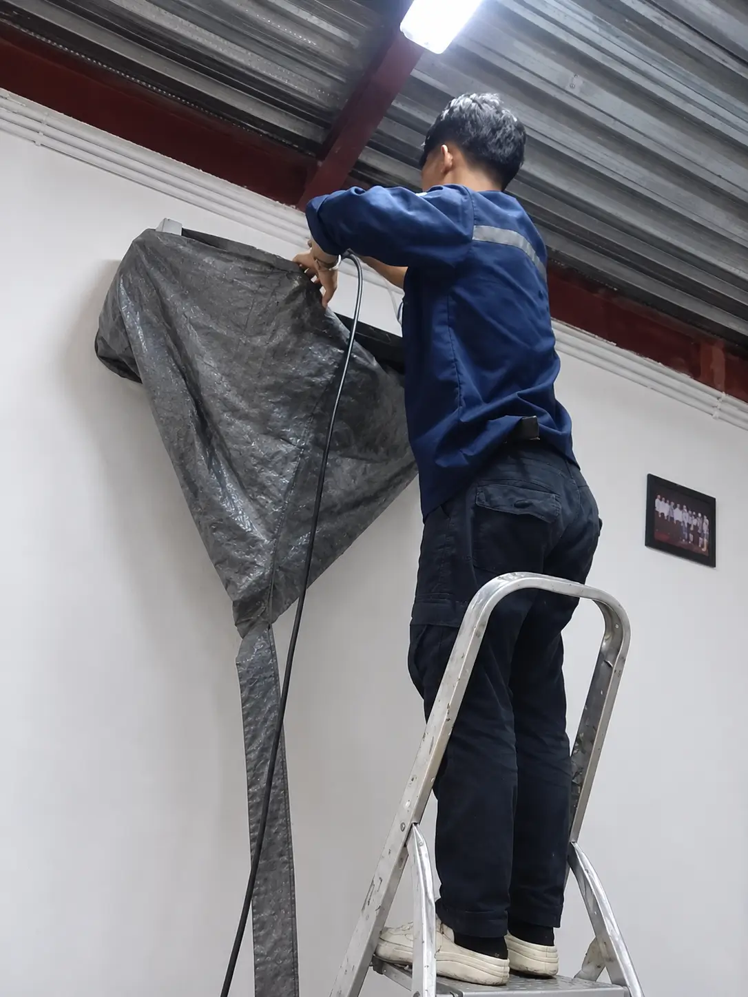 Service Rutin AC Restaurant Nasi Bungkus Bu Yusni Medan